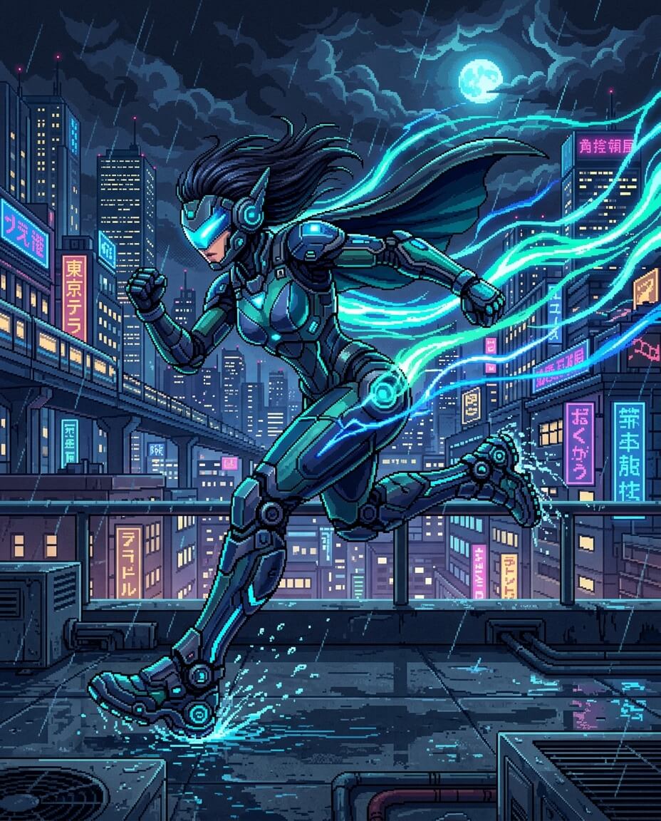 AI-generated visual background